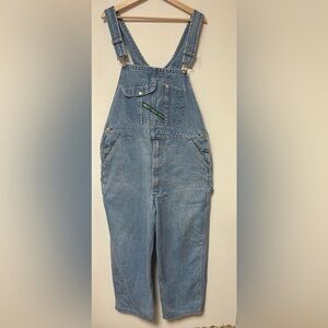Vintage KEY IMPERIAL Men's Denim Bib Suspender Overalls Wide Leg
Size W40 L30